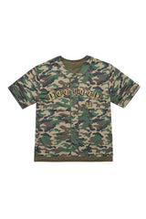 APPLIQUE MESH BASEBALL JACKET CAMO