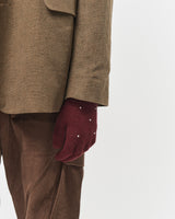 Bluesf angora wool knit gloves - Wine