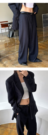 [S/S] Stripe wide slacks(2color)