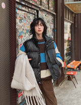 バンブリングレザーベストパッデッド