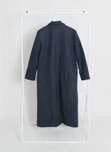 Stutch Solid Wool Long Coat (Lining Fleece-lined)