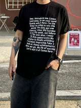 スクエアフレームレタリング半袖Tシャツ 3C