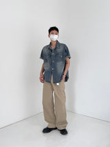 OW Udin Two-Pocket Washed Denim Shirt (2C)