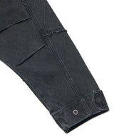 R.C DENIM BDU JACKET - WASHED BLACK
