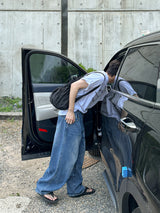 Double Cut denim pants