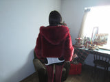 Red crop fur-JK