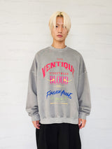 VENTIQUE ピグメントブラッドスウェットシャツ 2colors