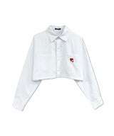 UNISEX 2WAYハートシャツ ホワイト