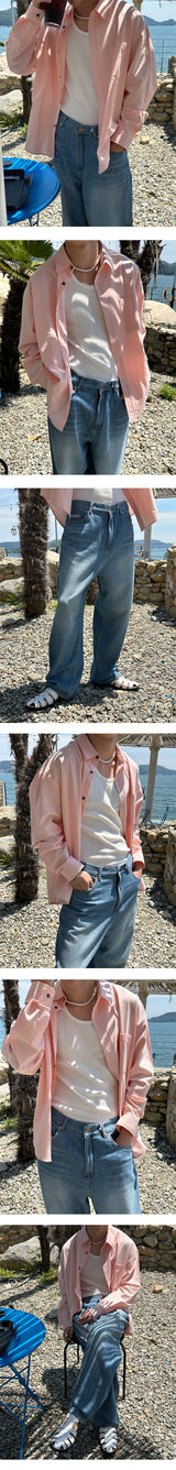 [S/S] リネンルーズフィットポケットシャツ (8color)