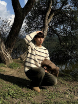 SCOPE STRIPE MOHAIR KNIT