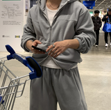 [Set-up]Find fleece sweat zip-up pants