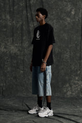Cat Pigment T-shirt (Black)