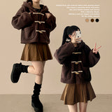 Kiro corduroy pleats mini skirt