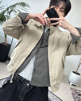 ティアクロップチェックシャツ