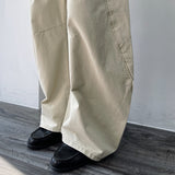 Geometric Panel Rivet Curved pants