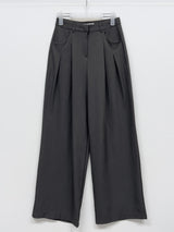 Launer Pocket Two-Tuck Wide Slacks
