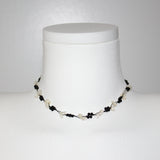 White Chips Knot Necklace
