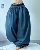 STRIPE BALLOON PANTS🩶💙 - 2 COLORS