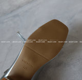 Enamel Cubic Merijane Flat Shoes