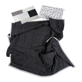 Borderline Pattern Reversible Summer Comforter - Black Double Check - SS size