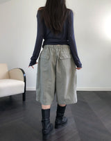 Two-Buckle Shirred Biker Boots
