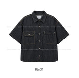 Bion Stitch Half Denim Shirt