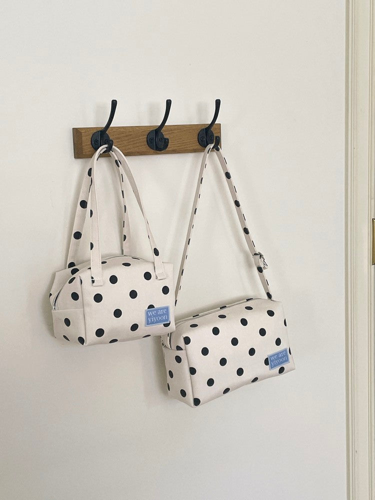 Handy pouch (ivory dot)