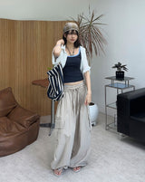 Penan striped shoulder bag