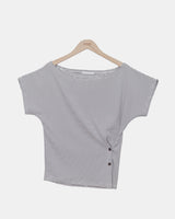 Shoto Wrap Button Short-Sleeve T-Shirt