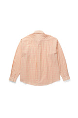 Peeky check shirt_peach