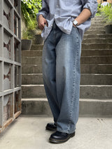 DB balloon wide denim pants