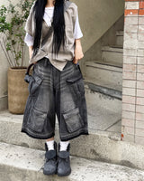 Origin Vintage Cargo Denim Bermuda Pants