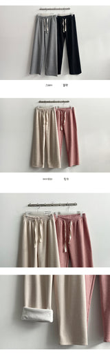 Bren ribbed fleece banding pants