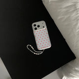 (半透明)レッドドットスマホケース