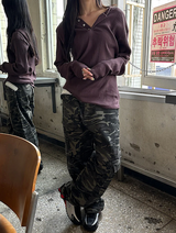 [Unisex] リラックスゴルジフードスリーブ(4color)