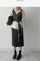 Ale Wrap Knit Bustier