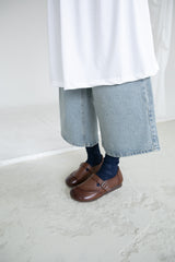 vintage buckle flat shoes(225-250)