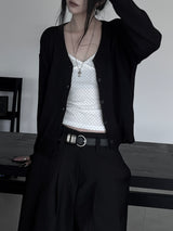 minimal basic knit cardigan (2color)