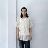 Geometric Openwork Shirt