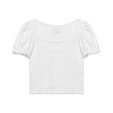 Lace Puff T-shirt (White)