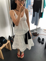 Romanty Shirring Sleeveless