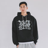 ビンテージロゴフードTシャツ　ブラック