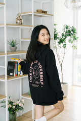 Self Love Club レッドヘビーウェイトピケ―フーディー 420g