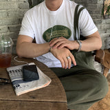 ルックセンテッドアメリカンヴィンテージグラフィックオーバーサイズドショートスリーブTシャツ