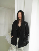 stud washing hoody