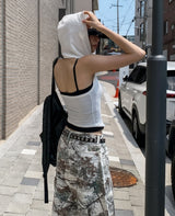 Peer Halter Sleeveless Hoodie
