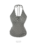 Mimi Dot Halter Top (3color)