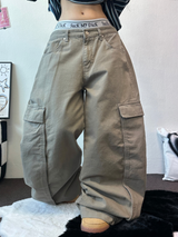 オーバービッグカーゴバルーンコットンパンツ🤎🩵2カラー