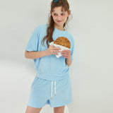 TERRY BANDING SHORTS_BLUE