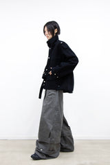 RELABEL (Dream Tailor) Adjustable Length Multi-Style Washed Distressed M65 Jacket